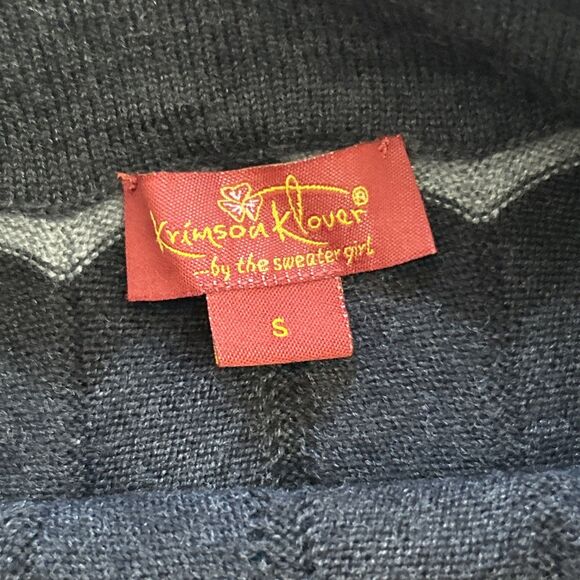 Krimson Klover By Sweater Girl Skirt Womens Small 100% Merino Wool Gray Aqua - Picture 2 of 6